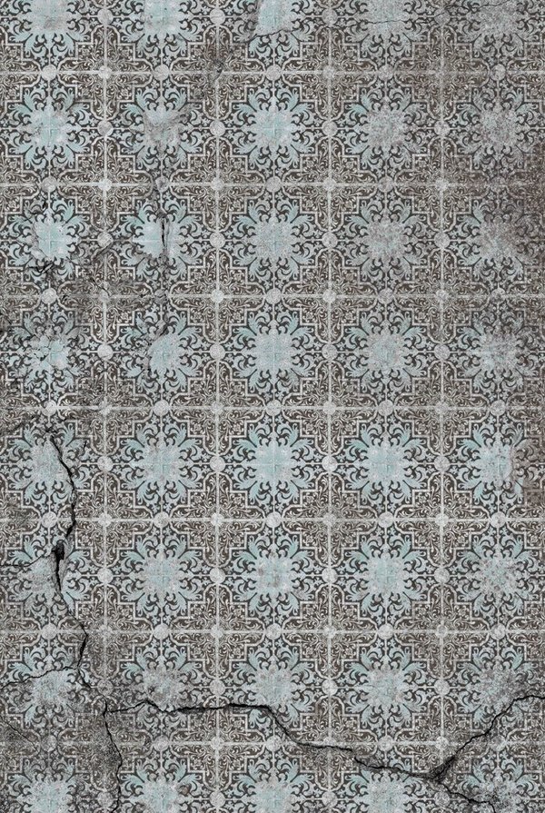 Teppich Azulejo Decor Halbmond