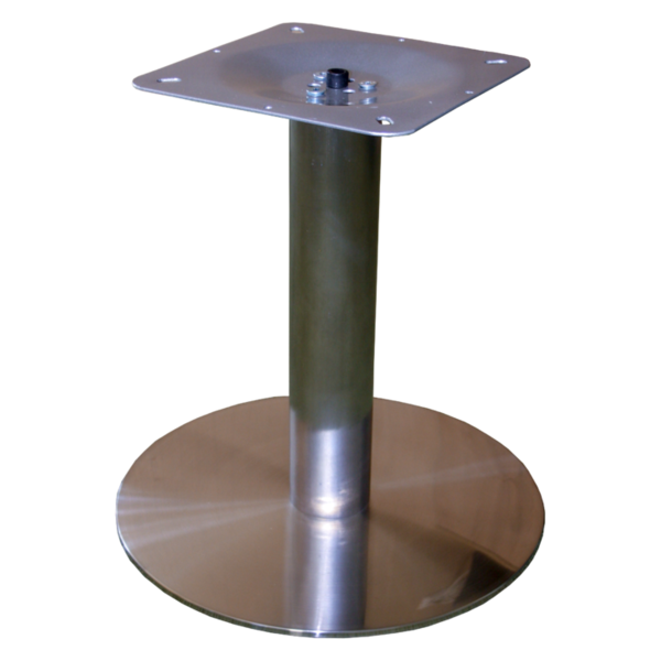 Tischgestell Beistelltisch edelstahl gebrüstet rund