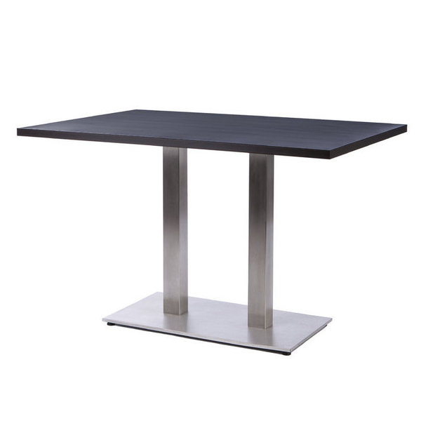 Esstisch Tischgestell Doppelsäule Tischsäule Tischfuß Stahl chrom